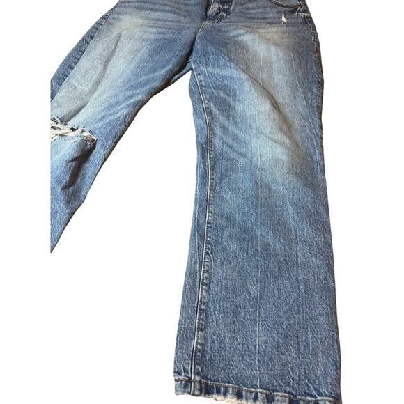 Loft jeans high waisted straight crop size 29 in excellent condition - Picture 2 of 13